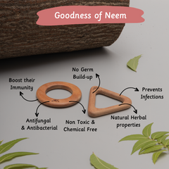 Wooden Teethers - Circle and Triangle