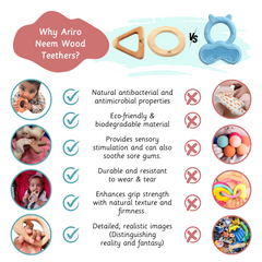 Wooden Teethers - Circle and Triangle