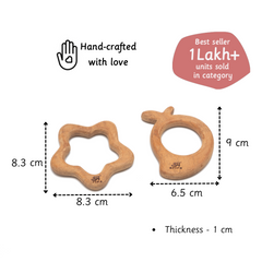 Wooden Teethers - Mango and Star
