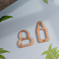 Wooden Teethers - Pacifier and Milk bottle