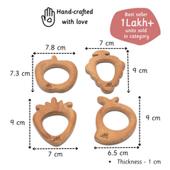Wooden Teethers - Fruits