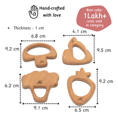 Wooden Teethers - Vegetables