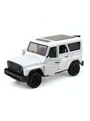 White - YA3 Hunter – Metal Die-Cast Jeep Pull-Back Car for Kids & Collectors | Russian Military-Style Off-Road Model Vehicle Scale 1:36 LMI15191.