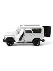 White - YA3 Hunter – Metal Die-Cast Jeep Pull-Back Car for Kids & Collectors | Russian Military-Style Off-Road Model Vehicle Scale 1:36 LMI15191.