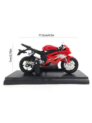 Yamaha Mini Diecast Bike Metal Model Motorcycle - Red (MD-17)