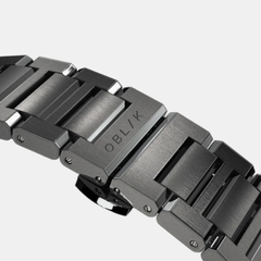 Zeus Men Quartz Gunmetal Dial Analog Stainless Steel Watch