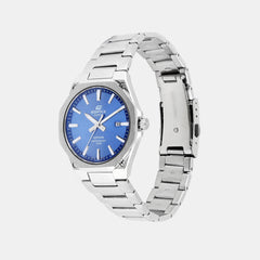 Edifice Men Quartz Blue Dial Analog Stainless Steel Watch ED602