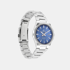 Edifice Men Quartz Blue Dial Analog Stainless Steel Watch ED602