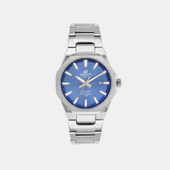 Edifice Men Quartz Blue Dial Analog Stainless Steel Watch ED602
