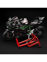 XLG 1/6 Scale Kawasaki Ninja H2R Diecast Motorcycle Model with Display Stand | Premium Collector's Die-Cast Bike (Black/Green) TV5905