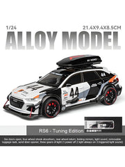 White - Audi RS6 DTM Metal Model Diecast Car Scale 1:24 -(S)