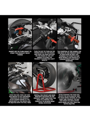 XLG 1/6 Scale Kawasaki Ninja H2R Diecast Motorcycle Model with Display Stand | Premium Collector's Die-Cast Bike (Black/Green) TV5905