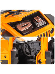 Wrangler Jeep Diecast Model Car – Scale 1:32 - Alloy Pull Back Toy with Lights & Sound | Off-Road Vehicle Collectible Gift for Kids - TV4896