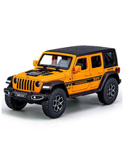 Wrangler Jeep Diecast Model Car – Scale 1:32 - Alloy Pull Back Toy with Lights & Sound | Off-Road Vehicle Collectible Gift for Kids - TV4896