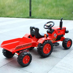 Brand New Battery Operated Red Ride on Tractor for Kids |  with Powerful Motor System