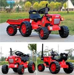 Brand New Battery Operated Red Ride on Tractor for Kids |  with Powerful Motor System