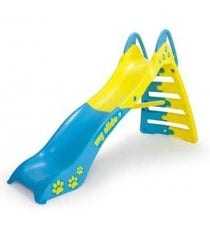 Injusa | My Firts Slide, Children 2-6 Years, Permanent Decoration, Water Slide Hose Inlet, Blue and Yellow