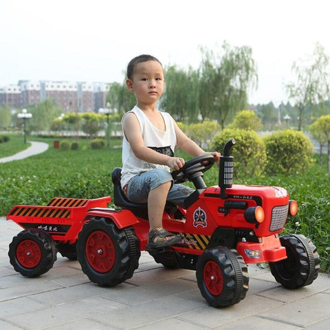 Brand New Battery Operated Red Ride on Tractor for Kids |  with Powerful Motor System