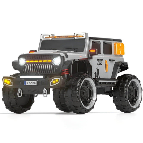 PATOYS | 12V 4 Wheel Drive 2 Seater Electric Battery Operated Ride on Jeep Truck for Kids Up to 8 Years KP906 (Colour May Vary)