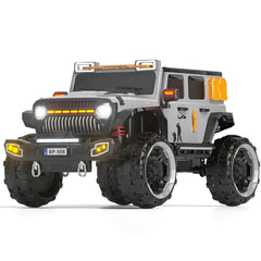 PATOYS | 12V 4 Wheel Drive 2 Seater Electric Battery Operated Ride on Jeep Truck for Kids Up to 8 Years KP906 (Colour May Vary)