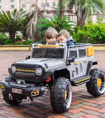 PATOYS | 12V 4 Wheel Drive 2 Seater Electric Battery Operated Ride on Jeep Truck for Kids Up to 8 Years KP906 (Colour May Vary)
