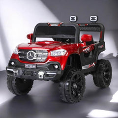 PATOYS | 12V Kids 4X4 Battery Operated Ride On Mercedes-617 Jeep with Windshield Light, Music & Remote Control