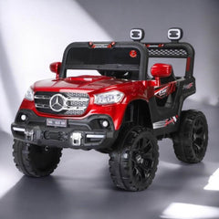 PATOYS | 12V Kids 4X4 Battery Operated Ride On Mercedes-617 Jeep with Windshield Light, Music & Remote Control