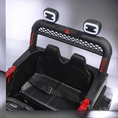 PATOYS | 12V Kids 4X4 Battery Operated Ride On Mercedes-617 Jeep with Windshield Light, Music & Remote Control