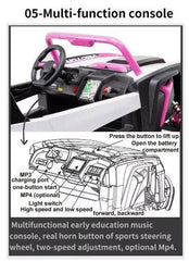PATOYS | 24V Eva Tyre Vector X1-DLS UTV Electric Ride On Jeep For Kids