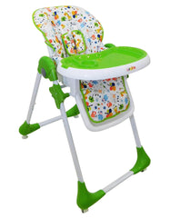 PATOYS | Asalvo 14900 High Chair with Wheels Jungle Print - Green