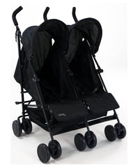 PATOYS | Asalvo Spain 14221 Double Stroller - Black