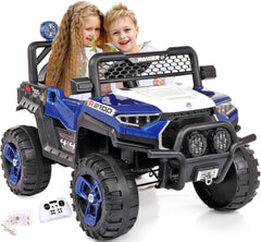 PATOYS | Electric 4X4 Jeep Car J2100 for Kids to Drive 3 to 8 Years Boys Girls (Sea Blue)