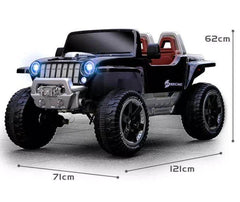 PATOYS | Hurricane Kids Jeep, Rechargeable Battery-Operated Ride on Jeep for Kids Big jeep