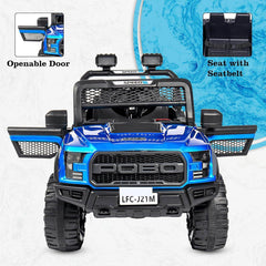 PATOYS | POBO Blue (1-8Yrs) Battery ride on kids car Jeep Battery Operated Ride On