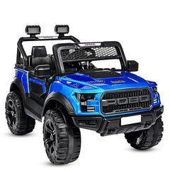 PATOYS | POBO Blue (1-8Yrs) Battery ride on kids car Jeep Battery Operated Ride On