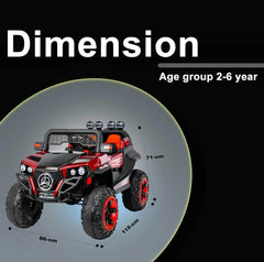 PATOYS | Ride on jeep 4×4 dual seater truck kid ride ons 12v battery operated for Age group 2-6 year