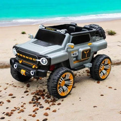 PATOYS | Ultra Jumbo Kids 12V Jeep 5 Motor 3 Seater Remote Control Ride On Big Size 4*4 Jeep