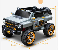 PATOYS | Ultra Jumbo Kids 12V Jeep 5 Motor 3 Seater Remote Control Ride On Big Size 4*4 Jeep