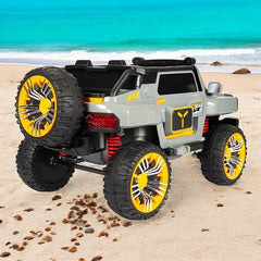 PATOYS | Ultra Jumbo Kids 12V Jeep 5 Motor 3 Seater Remote Control Ride On Big Size 4*4 Jeep