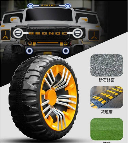 PATOYS | Ultra Jumbo Kids 12V Jeep 5 Motor 3 Seater Remote Control Ride On Big Size 4*4 Jeep