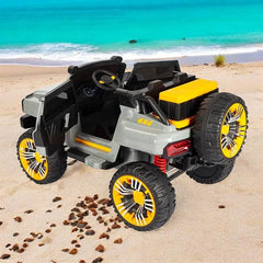 PATOYS | Ultra Jumbo Kids 12V Jeep 5 Motor 3 Seater Remote Control Ride On Big Size 4*4 Jeep