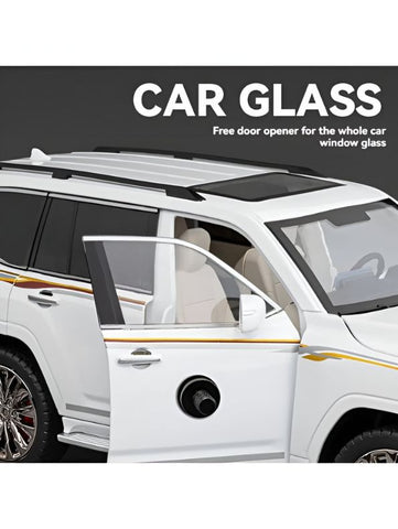 White - Toyota Land Cruiser – LC300 Diecast Model - High-Quality Alloy Collectible Car with Detailed Craftsmanship - Scale - 1:18 - MD1440