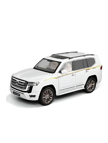 White - Toyota Land Cruiser – LC300 Diecast Model - High-Quality Alloy Collectible Car with Detailed Craftsmanship - Scale - 1:18 - MD1440