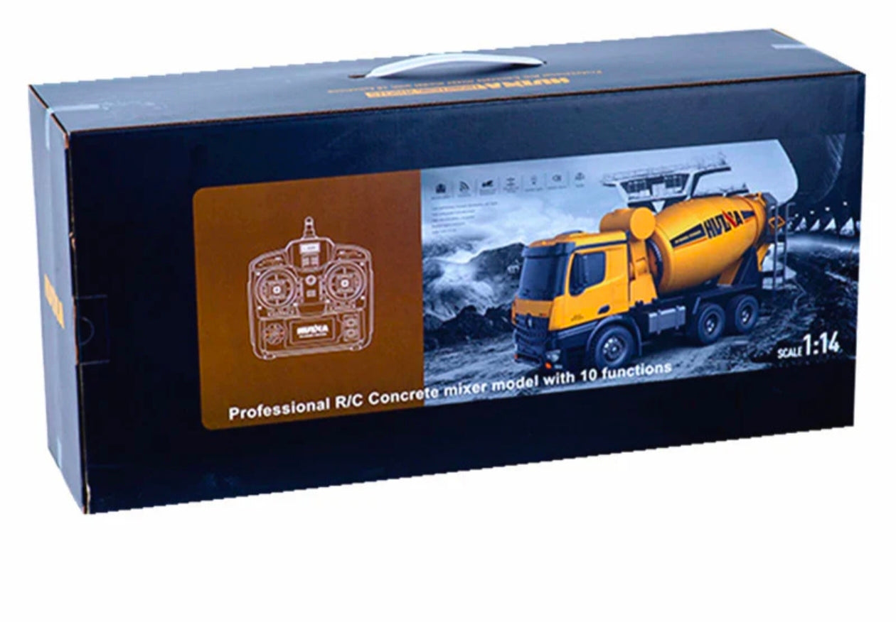 Huina 1574 1/14 Scale Remote Control Concrete Mixer Truck | Heavy-Duty RC Construction Vehicle