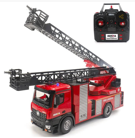 Huina 1561 RC Simulation Fire Truck (2026 Model) | Remote Control Fire Engine with Lights & Water Spray