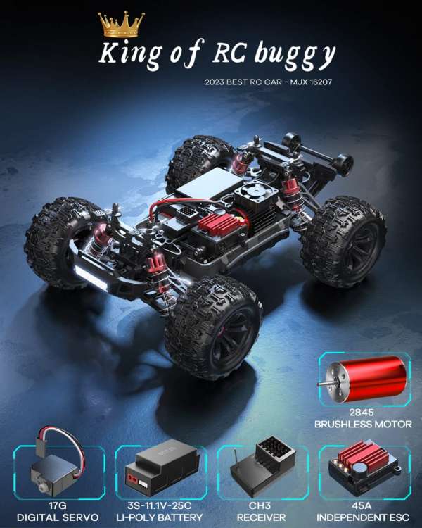 MJX Hyper Go 16209 1/16 Brushless RC 4WD High Speed Off-Road RC Monster Truck
