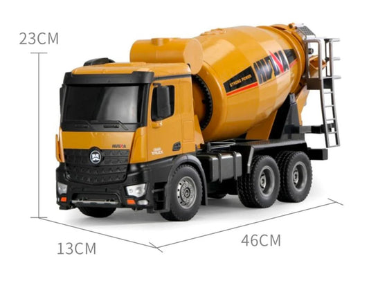 Huina 1574 1/14 Scale Remote Control Concrete Mixer Truck | Heavy-Duty RC Construction Vehicle