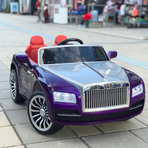 Rolls Royce Rechargeable Ride on Car for Kids & Toddlers with Remote Control - Purple