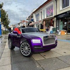 Rolls Royce Rechargeable Ride on Car for Kids & Toddlers with Remote Control - Purple