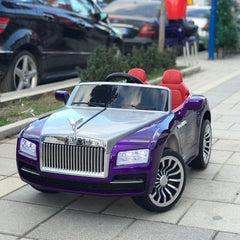 Rolls Royce Rechargeable Ride on Car for Kids & Toddlers with Remote Control - Purple